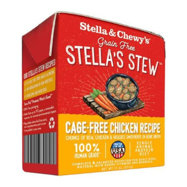 Stella & Chewy's Single Source Stews Cage-Free Chicken Recipe Wet Food 單一材料燉放養雞肉 11oz X12